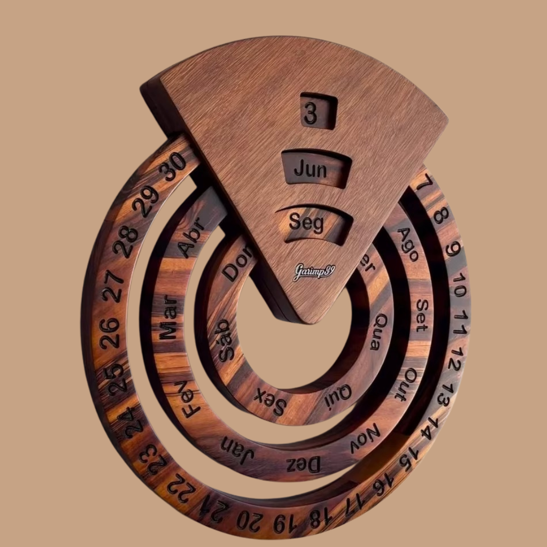 The Wooden Wall Calendar by Style Orbit Hub