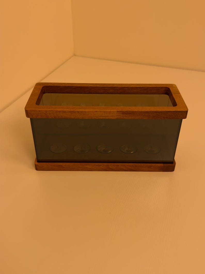 Infinity Mirror Candle Holder, Infinity Cube, Unique Tealight Holder, Wooden Candle Holder