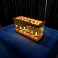 Infinity Mirror Candle Holder, Infinity Cube, Unique Tealight Holder, Wooden Candle Holder