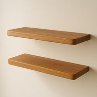 Floating Shelf – Solid Wood Wall Shelf for Kitchen, Living Room & Bedroom | Modern Handmade Home Décor