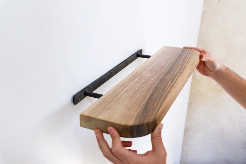 Floating Shelf – Solid Wood Wall Shelf for Kitchen, Living Room & Bedroom | Modern Handmade Home Décor