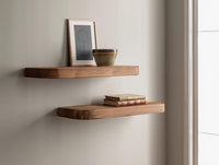 Floating Shelf – Solid Wood Wall Shelf for Kitchen, Living Room & Bedroom | Modern Handmade Home Décor