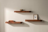 Floating Shelf – Solid Wood Wall Shelf for Kitchen, Living Room & Bedroom | Modern Handmade Home Décor