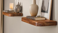 Floating Shelf – Solid Wood Wall Shelf for Kitchen, Living Room & Bedroom | Modern Handmade Home Décor
