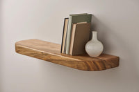 Floating Shelf – Solid Wood Wall Shelf for Kitchen, Living Room & Bedroom | Modern Handmade Home Décor