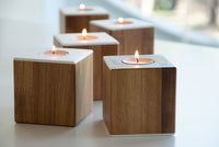 Modern wooden candle holder / wedding gift ideas