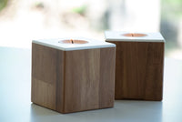 Modern wooden candle holder / wedding gift ideas