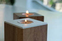 Modern wooden candle holder / wedding gift ideas