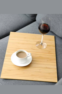 Bamboo Sofa Tray Table Foldable Bamboo Armrest Tray Couch Arm Table