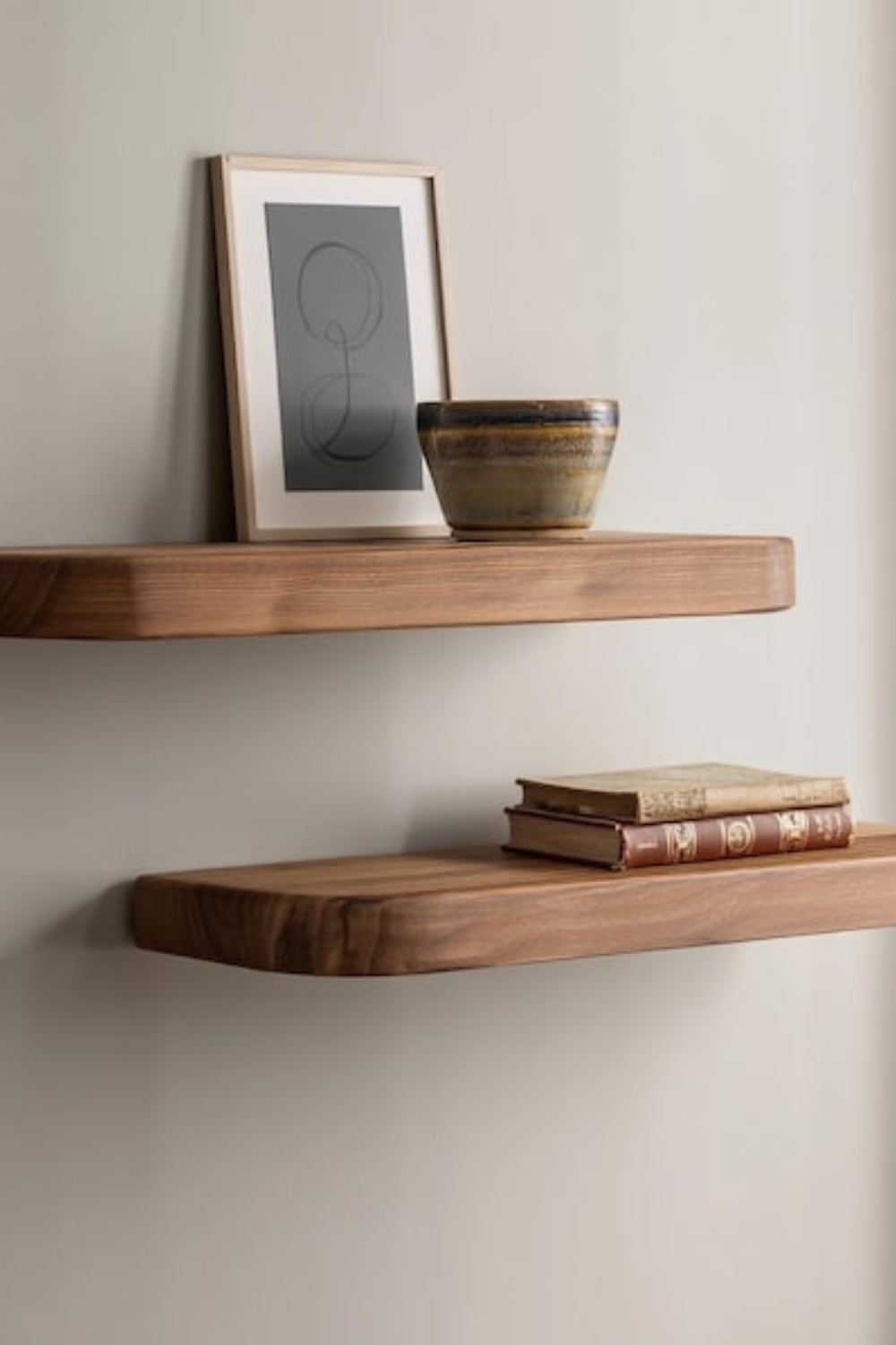 Floating Shelf – Solid Wood Wall Shelf for Kitchen, Living Room & Bedroom | Modern Handmade Home Décor