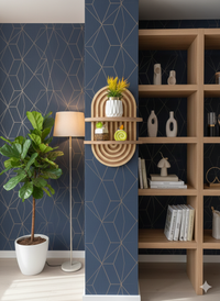 Boho Wall Decor Brown Plant Wall Shelf, Mid Century Modern Decor Hanging Plant Shelf