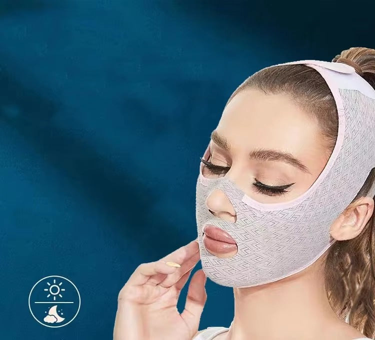 Beauty Face Sculpting Sleep Mask Double Chin Reducer V Shaped Slimming Face Mask  Reusable Facial Shaped up Lift Mask