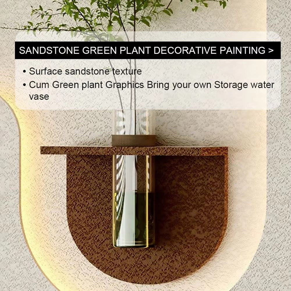 Home Decoration Modern Luxury LED Light Painting MDF 3D Sandstone Painting Wall Art Wall Painting