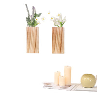 Home Decor Planters Indoor Hanging Mounted Wood Wall Holder Pots Vases