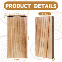 Home Decor Planters Indoor Hanging Mounted Wood Wall Holder Pots Vases