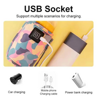 Electric Milk Bottle Warmer, Adjustable Household Baby Bottle Insulation Cover for Outdoor Use