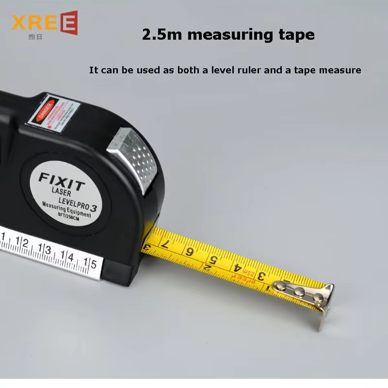 Laser Level Multifunctional Infrared Laser Marking Device Tape Measure With Magnetic Level