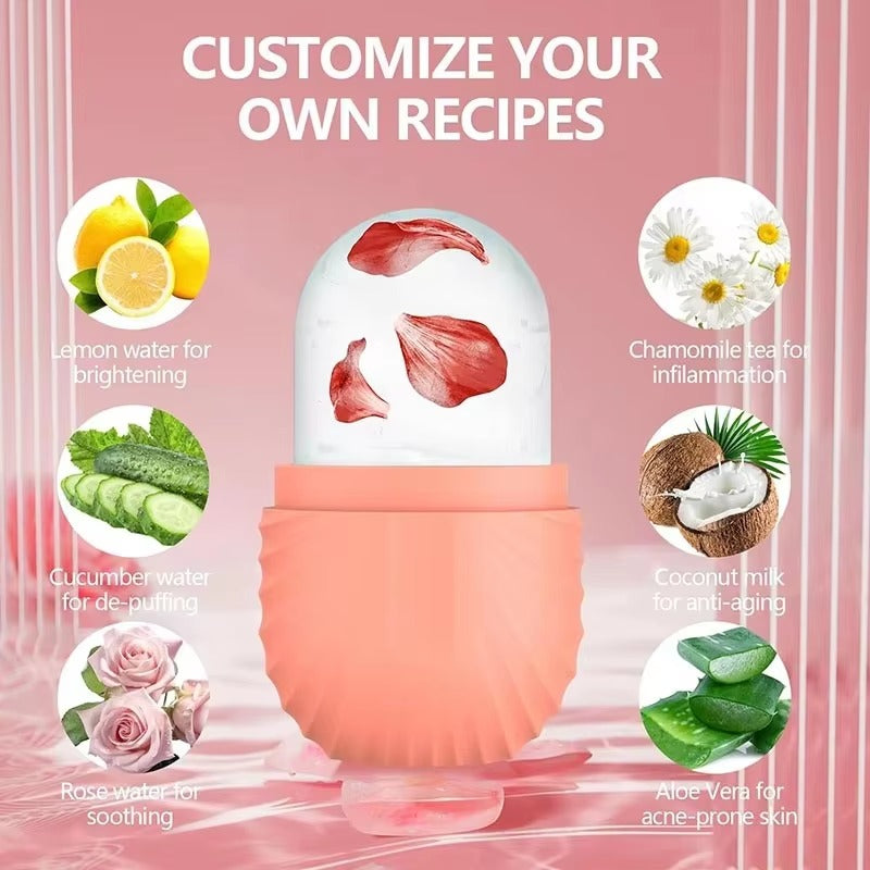 Cube Ice Roller Skin Care Eye Body Cooling Cheap Face Silicon Ice Roller Facial