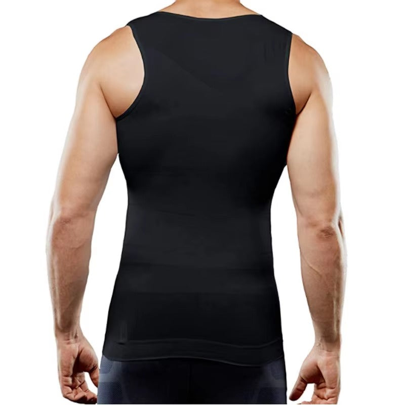 Mens Body Shaper Slimming Vest Compression Shaper Tank Top Shapewear Shirt for Men