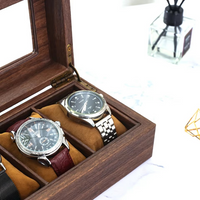 Classic High-end Luxury Wooden 6 Watch Storage Display Box Watch Box