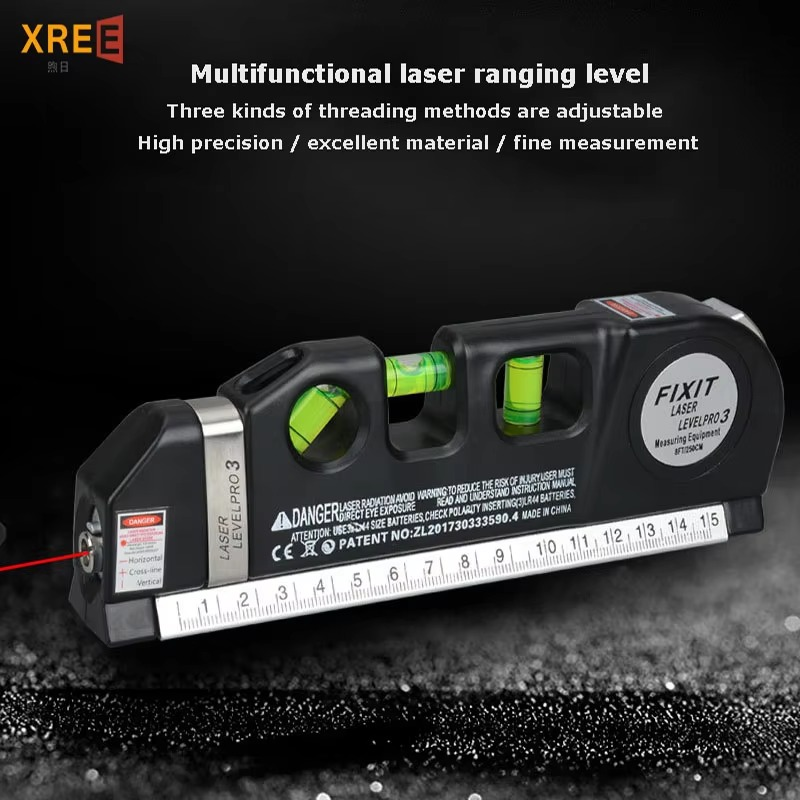 Laser Level Multifunctional Infrared Laser Marking Device Tape Measure With Magnetic Level