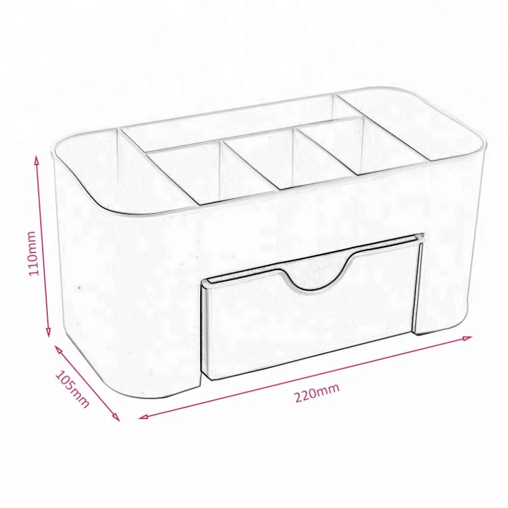 Cosmetic Organizer Desk Organizer clear Makeup Organizer with Drawer