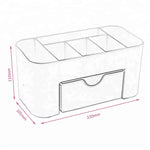 Cosmetic Organizer Desk Organizer clear Makeup Organizer with Drawer