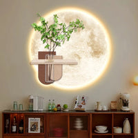 Home Decoration Modern Luxury LED Light Painting MDF 3D Sandstone Painting Wall Art Wall Painting