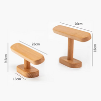 Wood Watch Display Stand Wooden Jewellery and Clocks Show Booth Solid Wood T Bar Display Jewelry Storage Stand