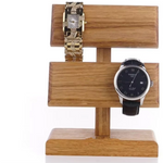Solid Wood Men Watches Stand Holder Watch Display Storage Rack