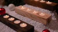 Wooden Tealight Holder | Candle Holder | Tealight Centerpiece | Wood Candle Stand | Wood Candle Favor | Rustic Wedding Decor | Candle Decor