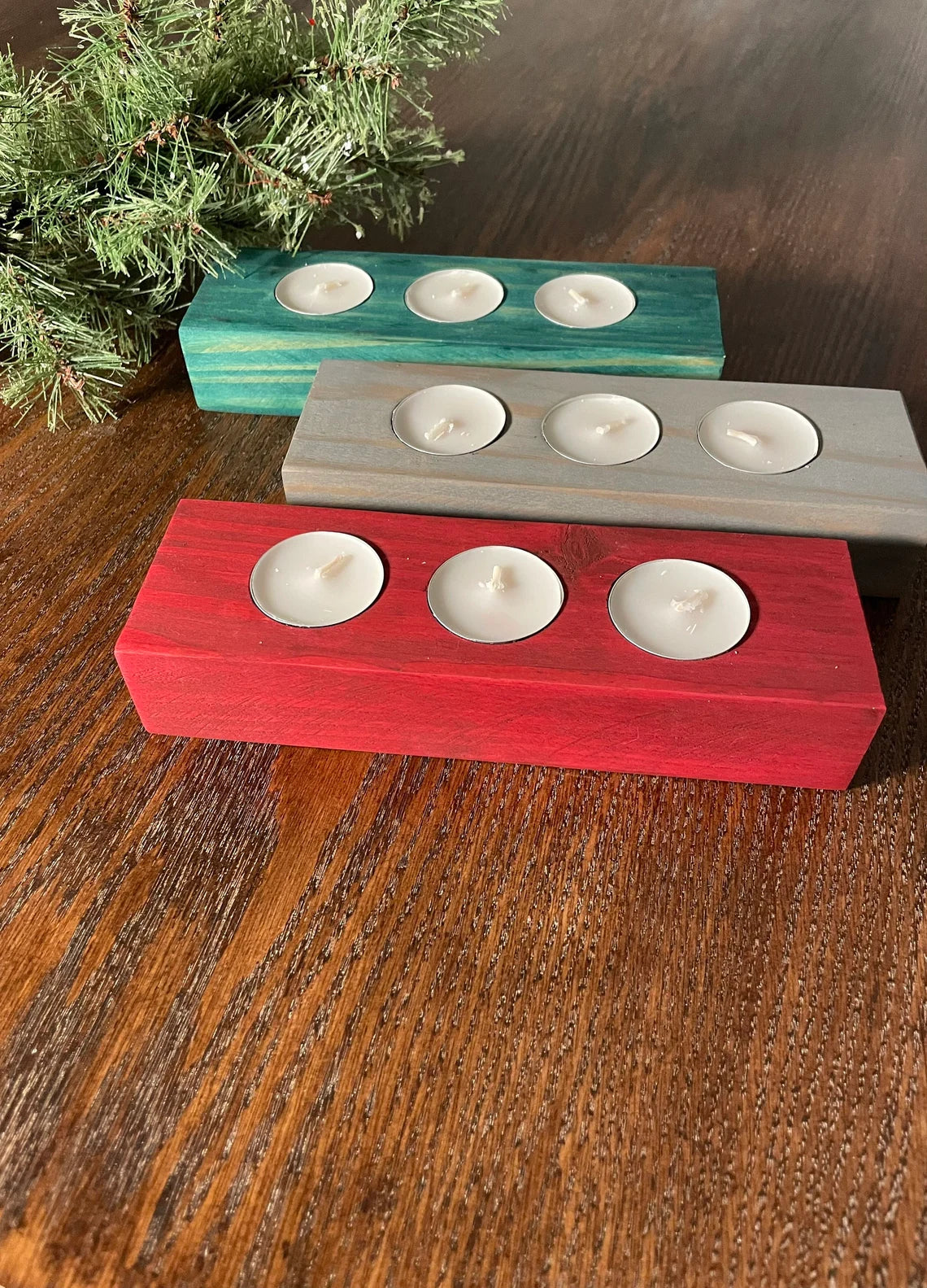 Wooden Tealight Holder | Candle Holder | Tealight Centerpiece | Wood Candle Stand | Wood Candle Favor | Rustic Wedding Decor | Candle Decor