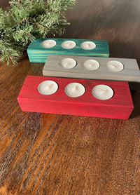 Wooden Tealight Holder | Candle Holder | Tealight Centerpiece | Wood Candle Stand | Wood Candle Favor | Rustic Wedding Decor | Candle Decor