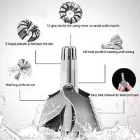 Manual Stainless Steel Waterproof Household Sundries Painless Product Articles for Daily Use Nose Hair Trimmer