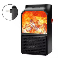 New Multi-functional Portable Mini Flame Heater with Remote Dormitory Office Home Small Desktop Heater Mini Fast Electric Heating Fan