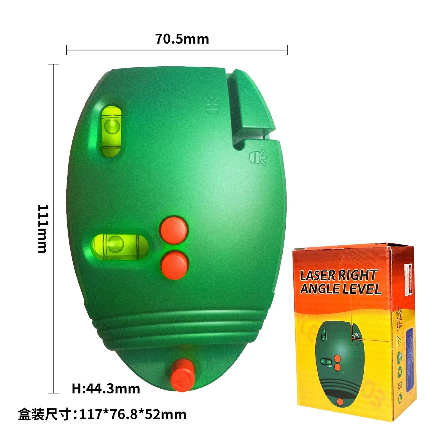 90 Degree Electronic Laser Ruler Mini Right Angle Infrared Level High Strong Light Fine Line Mini Straight Line