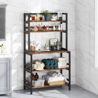 Kitchen Bakers Rack Utility Storage Shelf Microwave Oven Stand, Industrial Microwave Cart Kitchen Stand
