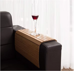 Bamboo Sofa Tray Table Foldable Bamboo Armrest Tray Couch Arm Table