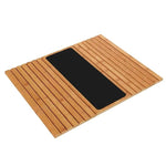 Couch Arm Table with Anti-Slip Coaster Bamboo Wood Drink Holder Tray Cup Organizer Protector for Bathroom Sofa Armrests