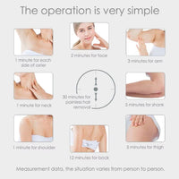 Hair Removal Device Painless Laser Epilator Skin Private Hair Remover Laser Home Used for Men and Women
